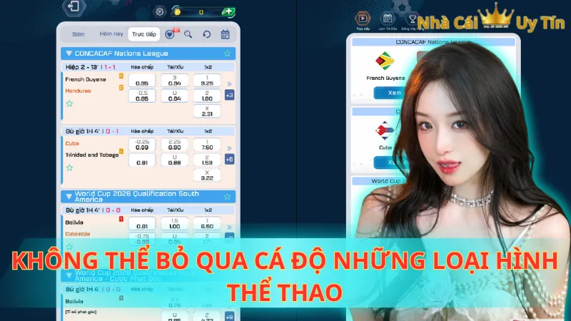 Không thể bỏ qua cá độ những loại hình thể thao